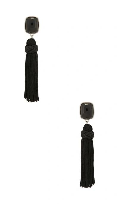 Frasier Sterling After Hours Tassle Earrings In Black