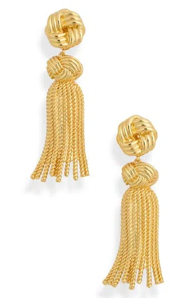 Frasier Sterling Apres Knot Tassel Earrings In Pattern