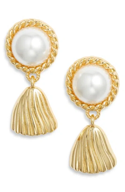Frasier Sterling Belle Drop Earrings In Gold