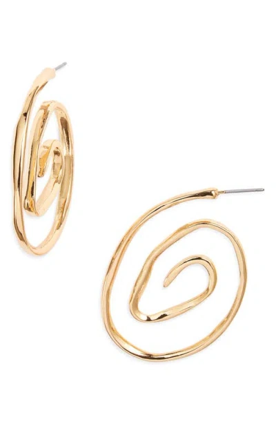 Frasier Sterling Bermuda Hoop Earrings In Gold