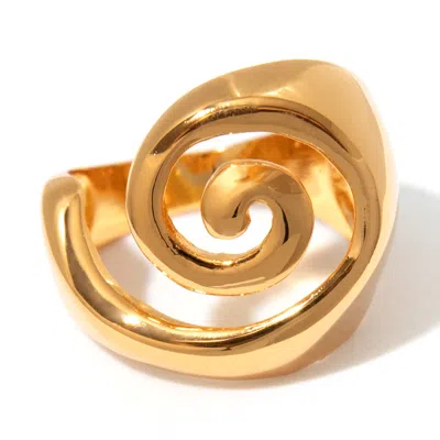 Frasier Sterling Bermuda Ring In Gold