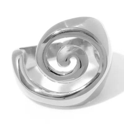 Frasier Sterling Bermuda Ring In Silver In Metallic