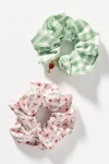 Frasier Sterling Charmed Scrunchies, Set Of 2 In Multi