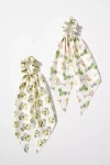 Frasier Sterling Cocktail Hair Scarves, Set Of 2 In Yellow