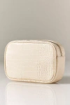 Frasier Sterling Croc Medium Pouch In Neutral