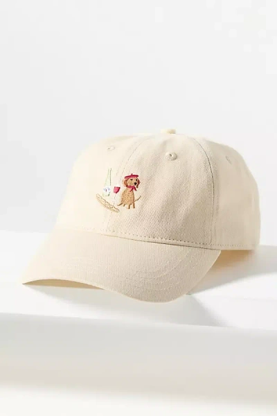 Frasier Sterling Dog Baseball Cap In White