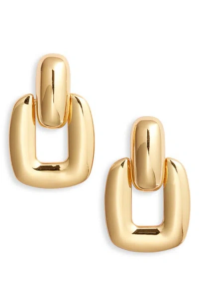 Frasier Sterling Elaine Door Knocker Earrings In Gold