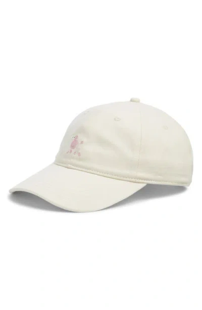 Frasier Sterling Embroidered Poodle Baseball Cap In White