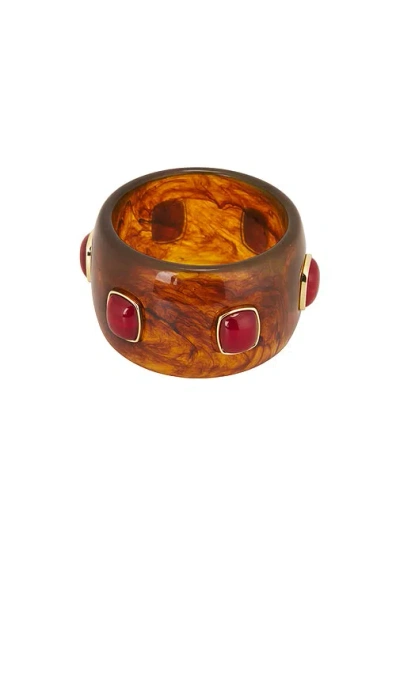 Frasier Sterling Heartbreaker Bangle Bracelet In Tortoise
