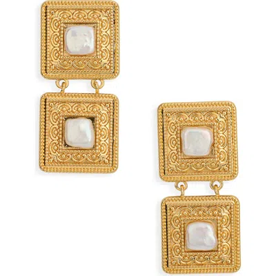 Frasier Sterling High Tea Drop Earrings In Metallic