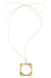 Frasier Sterling La Jolla Freshwater Pearl Pendant Necklace In Gold