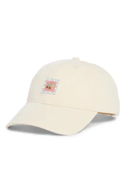 Frasier Sterling Mallorca Embroidered Baseball Cap In White