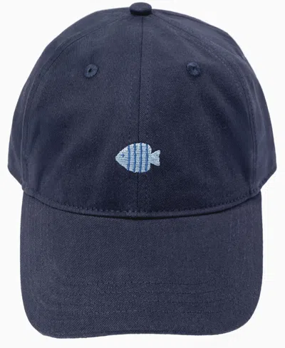 Frasier Sterling Men's Fish Baseball Cap In Blue