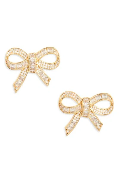 Frasier Sterling Notting Hill Bow Earrings In Gold