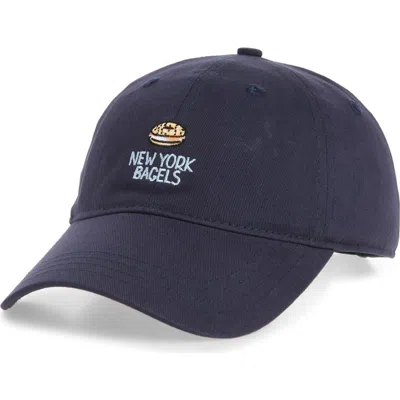 Frasier Sterling Ny Bagels Baseball Cap In Navy