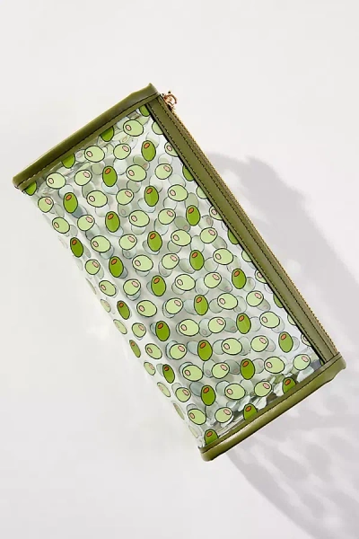 Frasier Sterling Olives Rectangle Makeup Bag