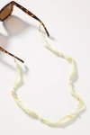 Frasier Sterling Pearl Ribbon Sunglasses Chain In Yellow