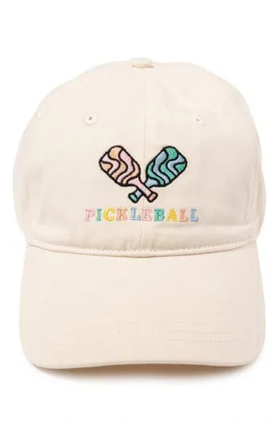 Frasier Sterling Pickle Ball Embroidered Baseball Cap In Neutral