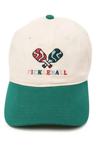 Frasier Sterling Pickle Ball Embroidered Baseball Cap In Green
