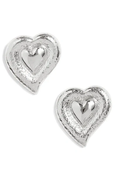 Frasier Sterling Praque Heart Shaped Earrings