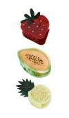 Frasier Sterling Sugarfruit 클립 세트 In Multi