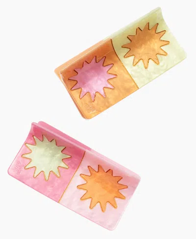 Frasier Sterling Sun Claw Clip, 2-piece Set In Multi