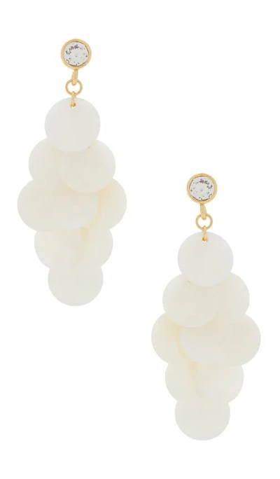 Frasier Sterling Tahiti Earrings In White