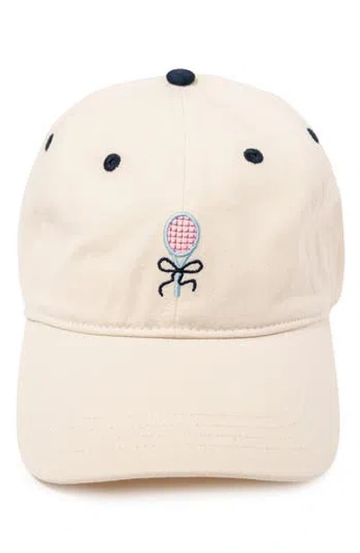 Frasier Sterling Tennis Embroidered Baseball Cap In Neutral