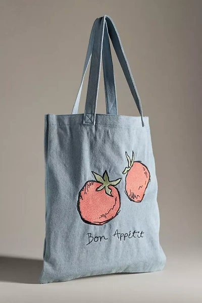 Frasier Sterling Tomato Market Tote In Red