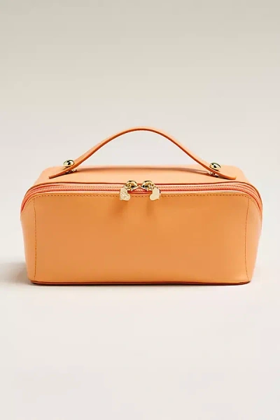Frasier Sterling Travel Makeup Bag In Orange