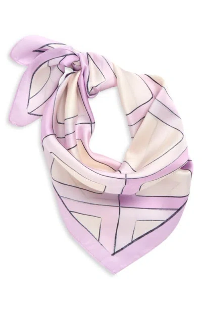 Frasier Sterling Wisteria Square Scarf In Purple