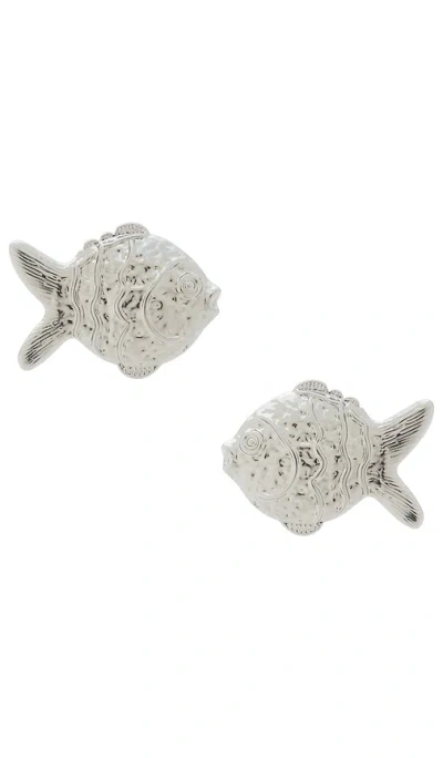 Frasier Sterling X For Love & Lemons Catch Of The Day Earrings In Silver