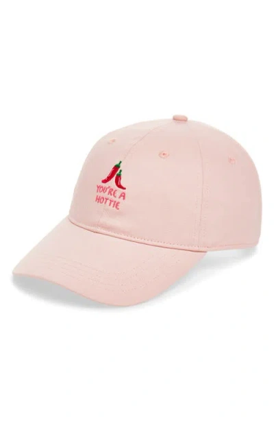Frasier Sterling You're A Hottie Baseball Cap In Pink