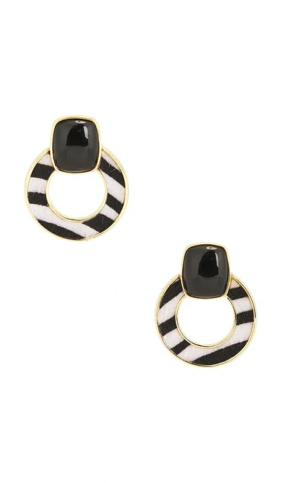 Frasier Sterling Zebra Knockers Earrings