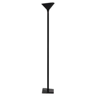 Pre-owned Fratelli Martini F.lli Martini "qualità In Luce Halogen Floor Lamp Italian 1980s In Black