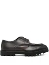 Fratelli Rennella Leather Derby Shoes In Brown