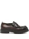 Fratelli Rennella Leather Loafers In Brown