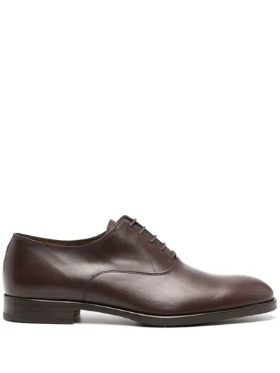 Fratelli Rossetti 20mm Leather Oxford Shoes In Brown