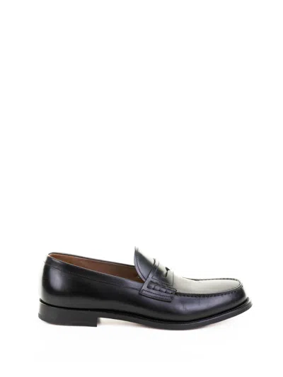 Fratelli Rossetti Black Leather Moccasin In Multi