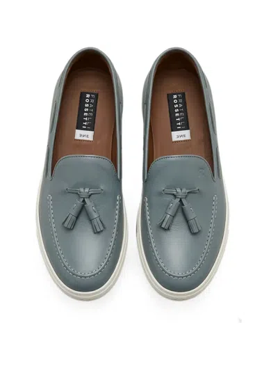 Fratelli Rossetti Brera Tassel-detail Leather Loafers In Gray