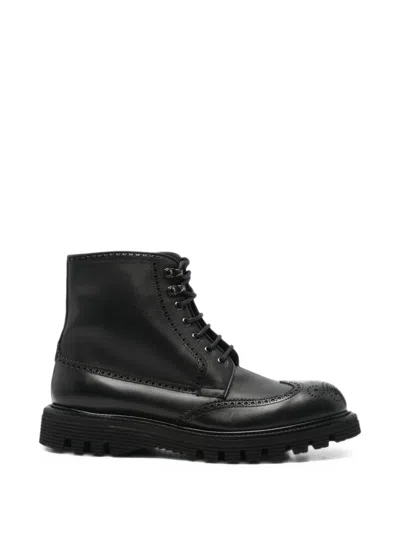 Fratelli Rossetti Brogue-detail Lace-up Boots In Multi