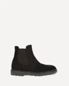 Fratelli Rossetti Elastic-panel Suede Boots In Brown