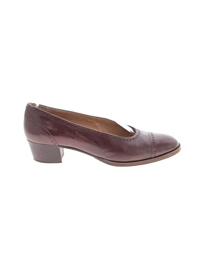 Pre-owned Fratelli Rossetti Flats In Brown