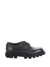 Fratelli Rossetti Black Leather Derby In Black