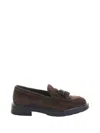 Fratelli Rossetti Cocoa Suede Moccasin With Tassels In Brown