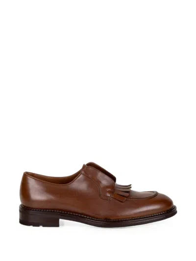 Fratelli Rossetti Fringe-detail Loafers In Brown