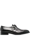 Fratelli Rossetti Front-buckle Monk Shoes In Black