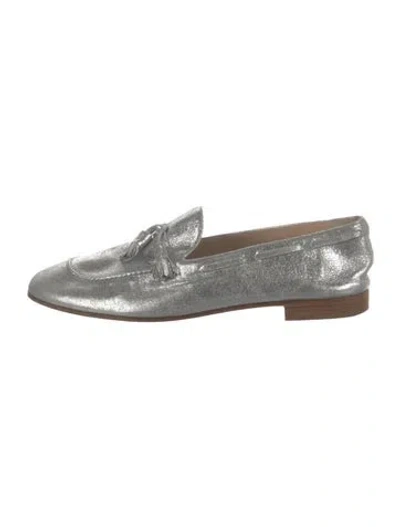 Pre-owned Fratelli Rossetti Glitter Loafers In Metallic/silver