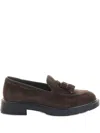 Fratelli Rossetti Cocoa Suede Moccasin With Tassels In Brown