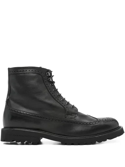 Fratelli Rossetti Lace-up Boots In Black